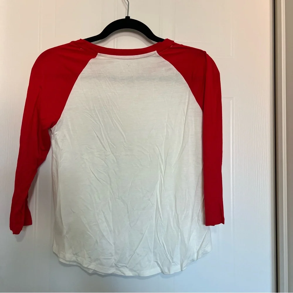 BRAND NEW WITH TAGS American Eagle Outfitters Red and White Tee - Picture 2 of 3
